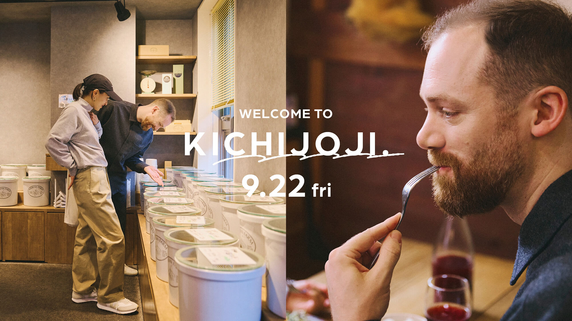 WELCOME TO KICHIJOJI. #3 YUMMY “HEALTHY AND DELICIOUS.”