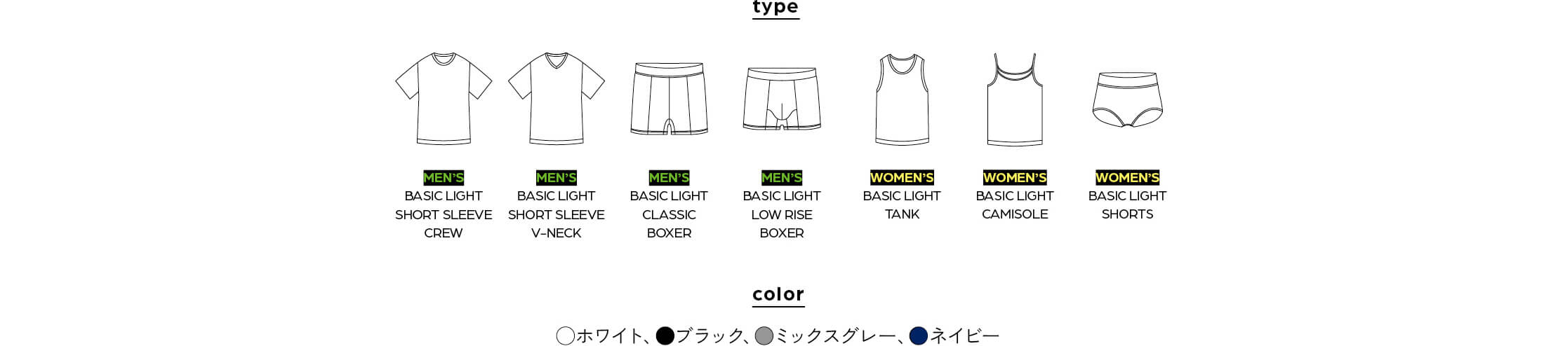 デイリーに365日寄り沿う BASIC LIGHT シリーズ