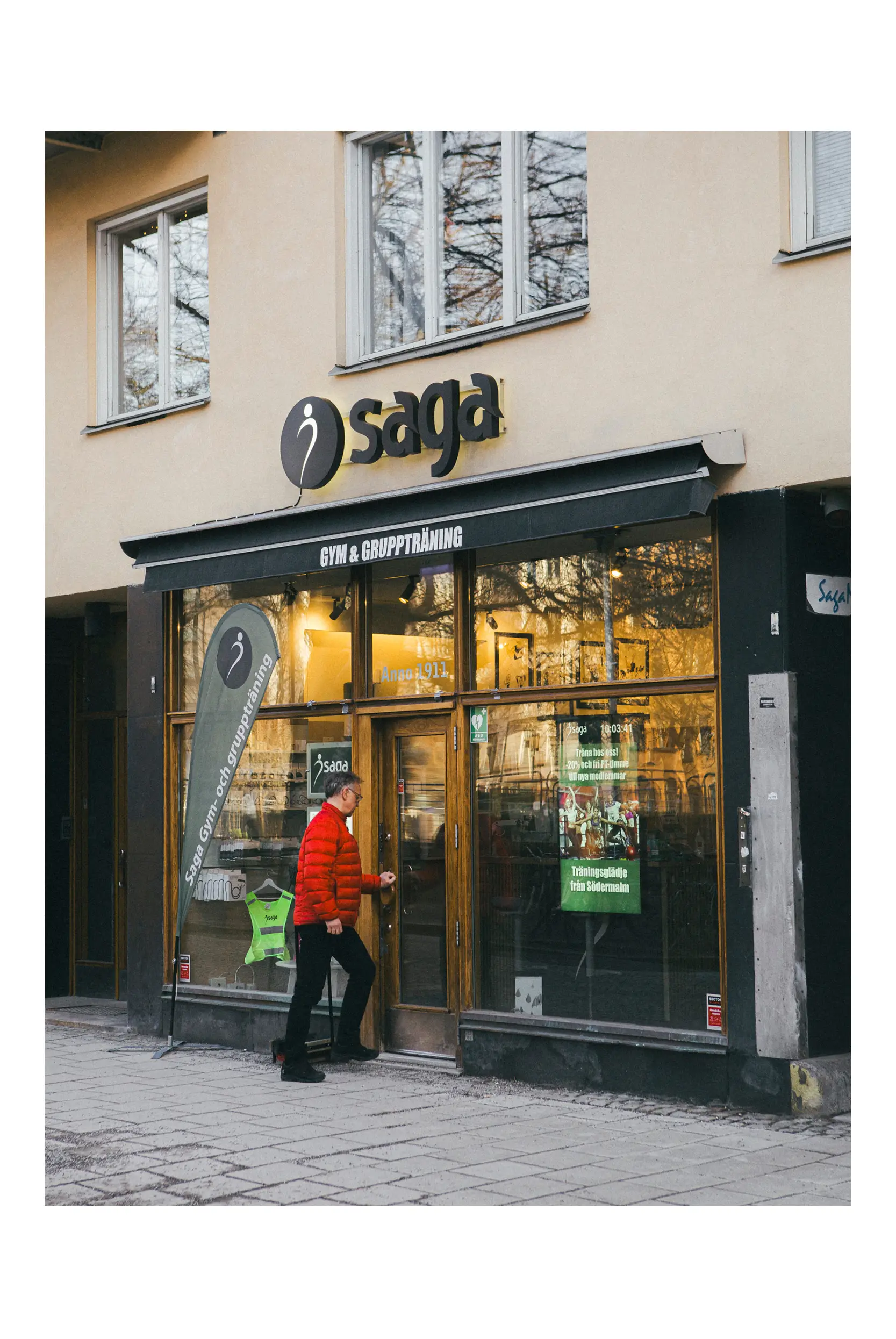 ハンスさんが通っているストックホルムのジム「Saga」