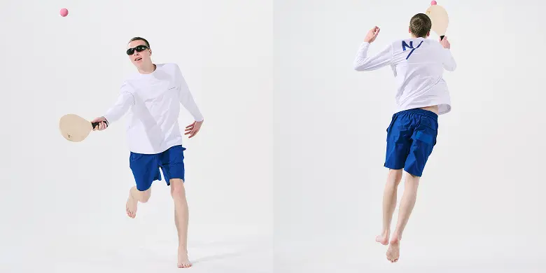 フレスコボールをする男性